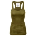 thumbnail image 2 of KOGMO Womens Basic Cotton Ribbed Knit Racerback Tank Top 3-Pack (S-XL), 2 of 8