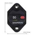 thumbnail image 2 of OUNONA 1Pcs Black PVC Circuit Breaker for Boat Use Overvoltage Protection, 2 of 5