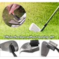 thumbnail image 3 of Cepillo para palos de golf Limpieza de palos de golf retráctil de nailon y acero de dos caras Accesorio de golf con mosquetón de aluminio retráctil de 2' Zip-Line esquí esquí Gafas de esquí, 3 of 5