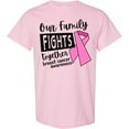 thumbnail image 3 of Inktastic Our Family Fights Together Breast Cancer Awareness T-Shirt, 3 of 5