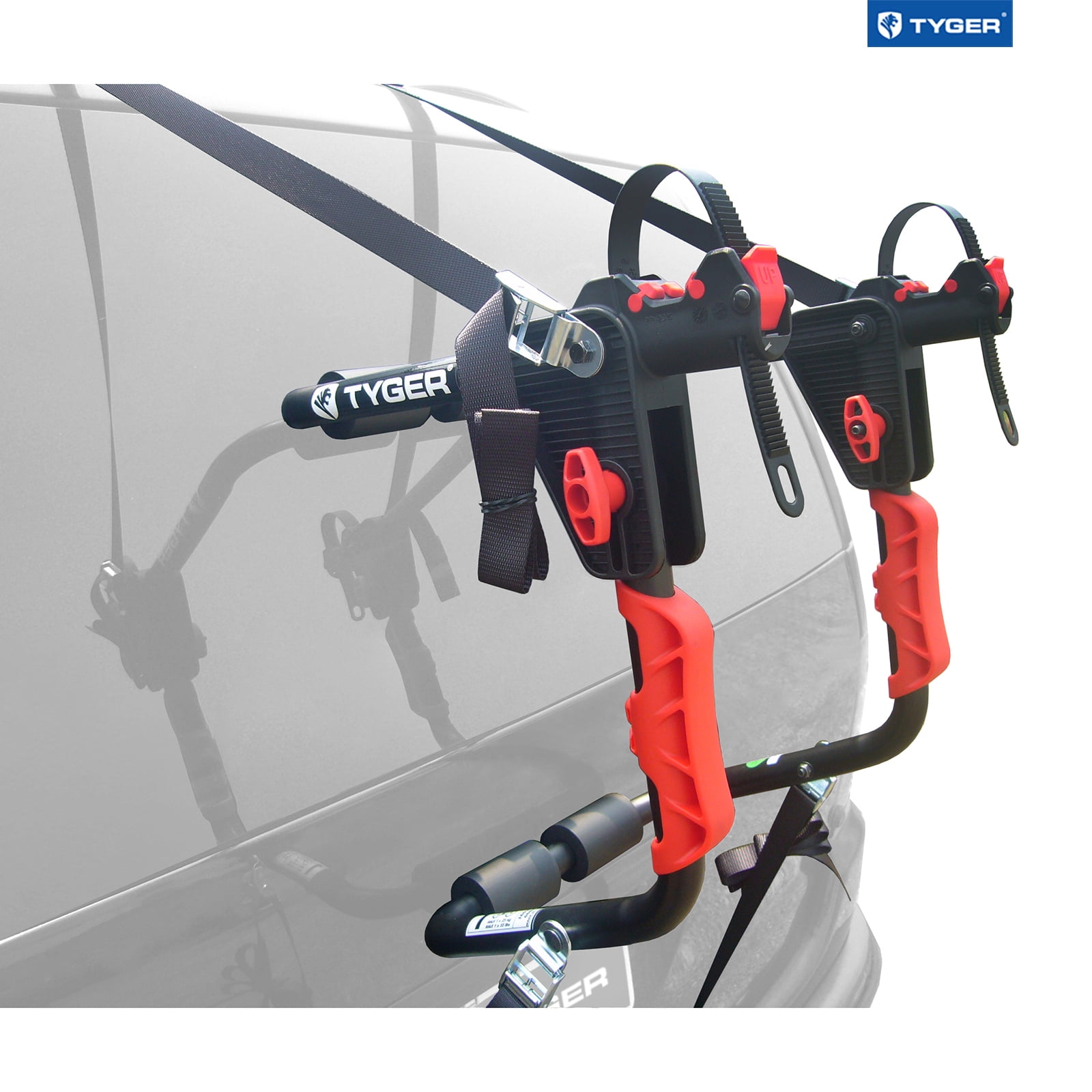 Tyger Auto TGRK1B204B Deluxe Black 1Bike Trunk Mount Bicycle Carrier