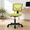 Green, variant on Kelno Small Desk Chair with Wheels Armless Low-Back Office Chair Ergonomic Adjustable Computer Desk Chair with Lumbar Support,Green