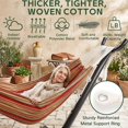 thumbnail image 7 of Fenbeli Double Camping Hammock with Stand 2 Person Portable Hammock Bed with Steel Frame and Carry Bag for Backyard Patio Outdoor Poolside, Red, 7 of 7