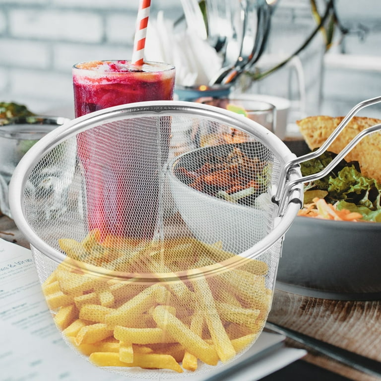 Stainless Steel French Fries Fry Basket Kitchen Accessories Tool Taco  Serving Panier Fryer Basket Restaurant - China Fry Basket and Kitchenware  price