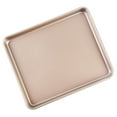 thumbnail image 6 of 12.7" x 10.6" Nonstick Cookie Sheet, 2-Piece Baking Pan Set, Gold, 6 of 9