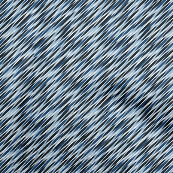 oneOone Polyester Spandex Medium Blue Fabric Abstracts Craft Projects Decor Fabric Printed By The Yard 56 Inch Wide