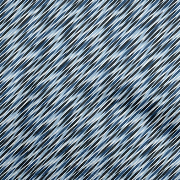 oneOone Polyester Spandex Medium Blue Fabric Abstracts Craft Projects Decor Fabric Printed By The Yard 56 Inch Wide