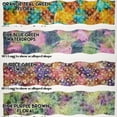thumbnail image 2 of Batik Tie Dye Table Runner by Penny's Needful Things (8 Feet Long - SCALLOPED) (Pink Purple Brown Floral), 2 of 2