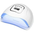 thumbnail image 1 of Led Uv Nail Lamp , UV Lamp for Gel Nail ,150W Nail Light Curing Lamp with 4 Timer , Automatic Sen or Led Digital Di play UV Lamp, for Fingernail and Toenail, 1 of 8