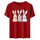 thumbnail image 5 of TaTaai Womens Casual Printed Short Sleeve T Shirt Round Neck Loose Fit Soft Blouse Fashion Easter Graphic Tee Lightweight for Spring Summer Daily Work Vacation Gift, 5 of 6
