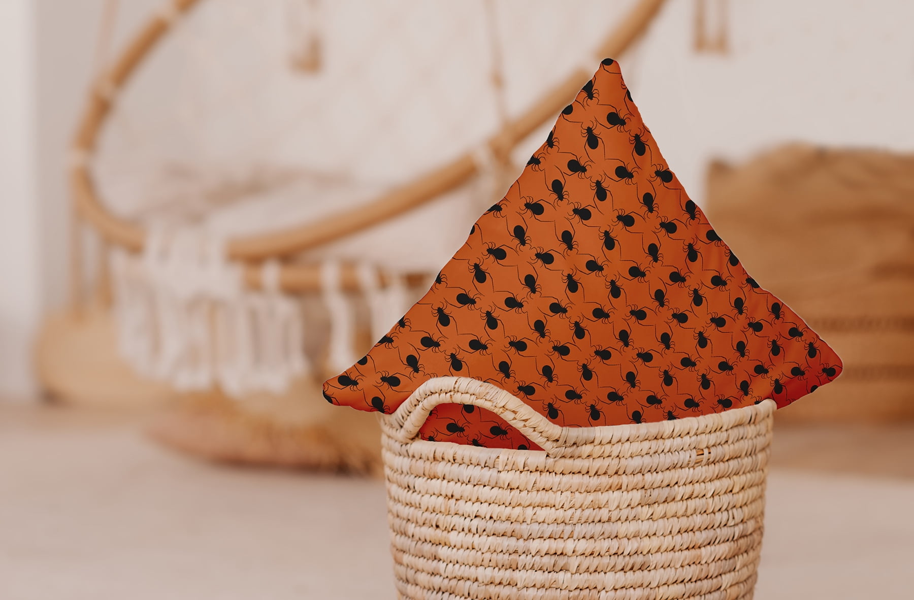Simply Daisy 20" x 20" Spider Cluster Decorative Throw Pillow, Dusty Orange