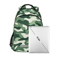 thumbnail image 7 of FORMRS Unisex Backpack Elementary School Travel Bookbag with Reflective Stripes, Light Green Camouflage Design, 7 of 7