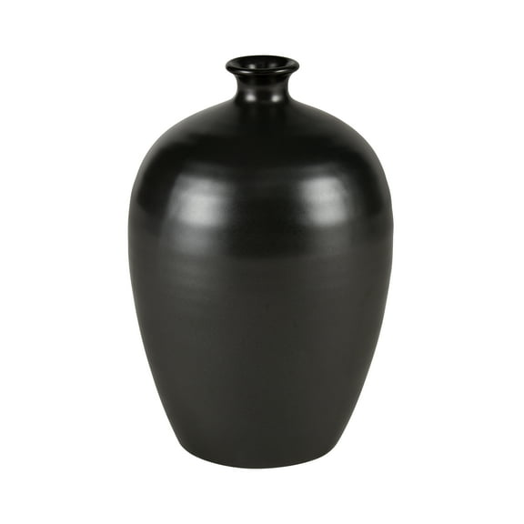 Elk Home Faye Scandinavian Medium Vase in Black Finish