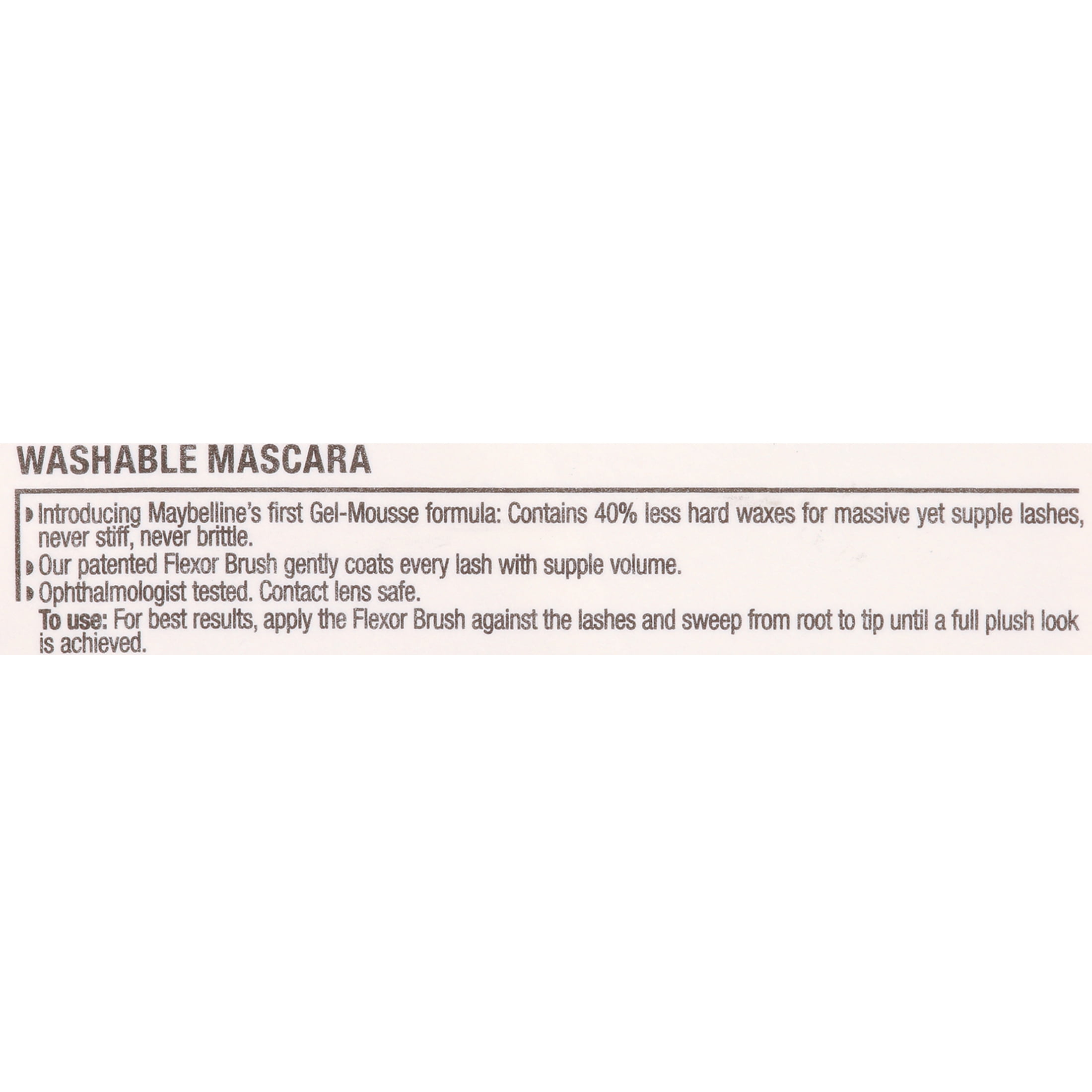 (4 pack) Maybelline Volum Express The Mega Plush Washable Mascara, Blackest Black
