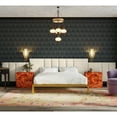 thumbnail image 5 of Jaxx  Panelist Padded Headboard - Set of 2 Wall Panels Microvelvet Dune Beige - King, 5 of 5