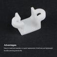 thumbnail image 4 of Uxcell Motor Mounting Bracket Motor Base 11.5mm White with Screws Nuts for N20 Micro Gear Motor 2 Pack, 4 of 5