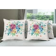 thumbnail image 6 of Ambesonne Floral Throw Pillow Cover 4 Pack, Bouquetnd Butterflies, 20", Multicolor, 6 of 7