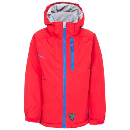 Trespass Boys' Raymont Waterproof Jacket – Hooded, Windproof, 3000mm Rating, Adjustable Cuffs