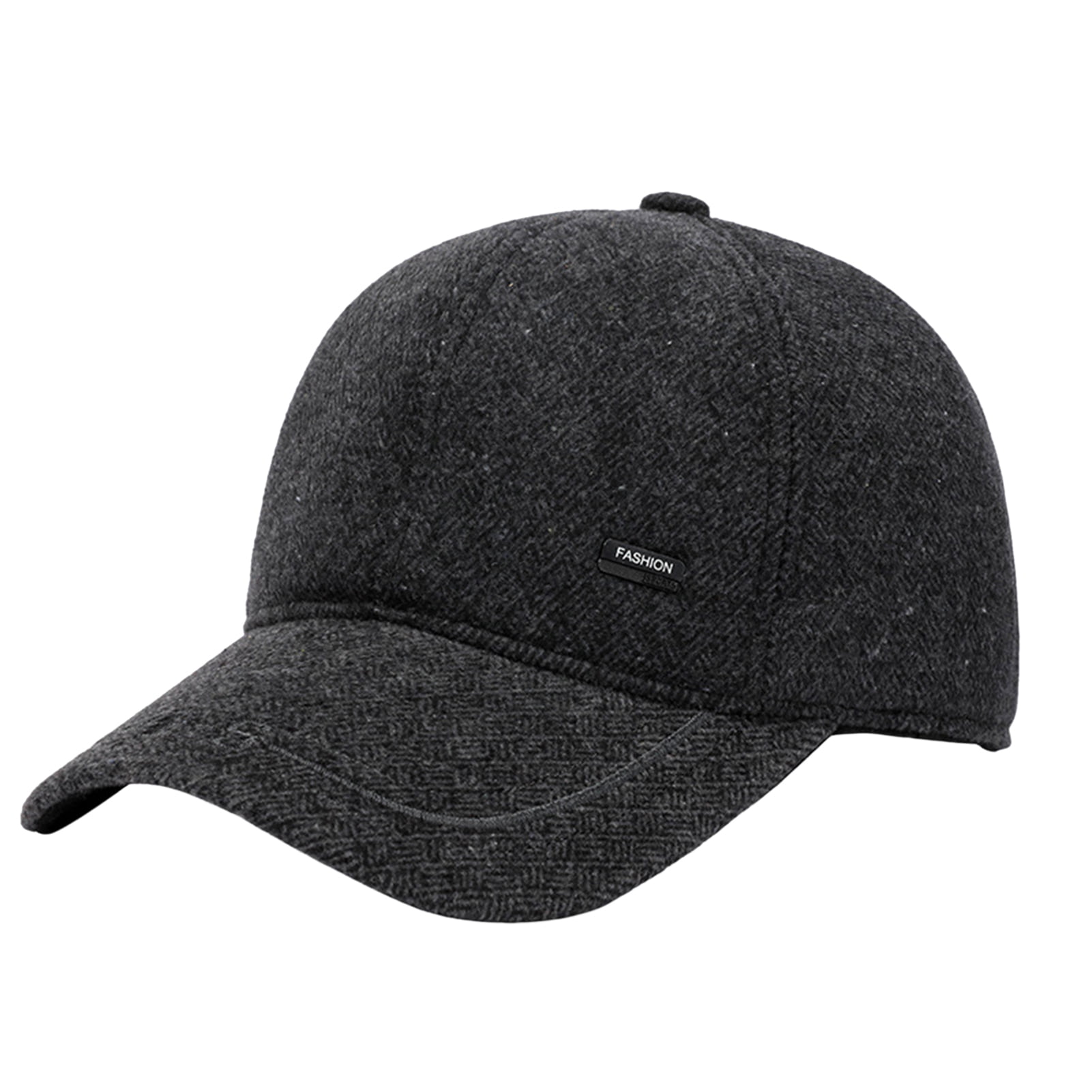 Herren Wintermütze Aus Wolle/Tweed – Verstellbar 56-60 Cm, Mit Flanellfutter Und Ohrenschutz