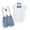 Blue, variant on YTDSCS Newborn Baby 2Pcs Short Sleeve Gentleman Outfits Suits for Boys,Toddler Formal Short Set Bodysuit Shirts + Short Summer Two-Piece Set Soft Breathable Clothes for 1M-3Years