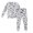 White, variant on LUOGENLI Christmas Pajamas for Family 2025 Soft and Cozy Girls Pajama Long Sleeve Top with Comfortable Pants Cute Printed Sleepwear for Toddler Kids White Size 3-4 Years