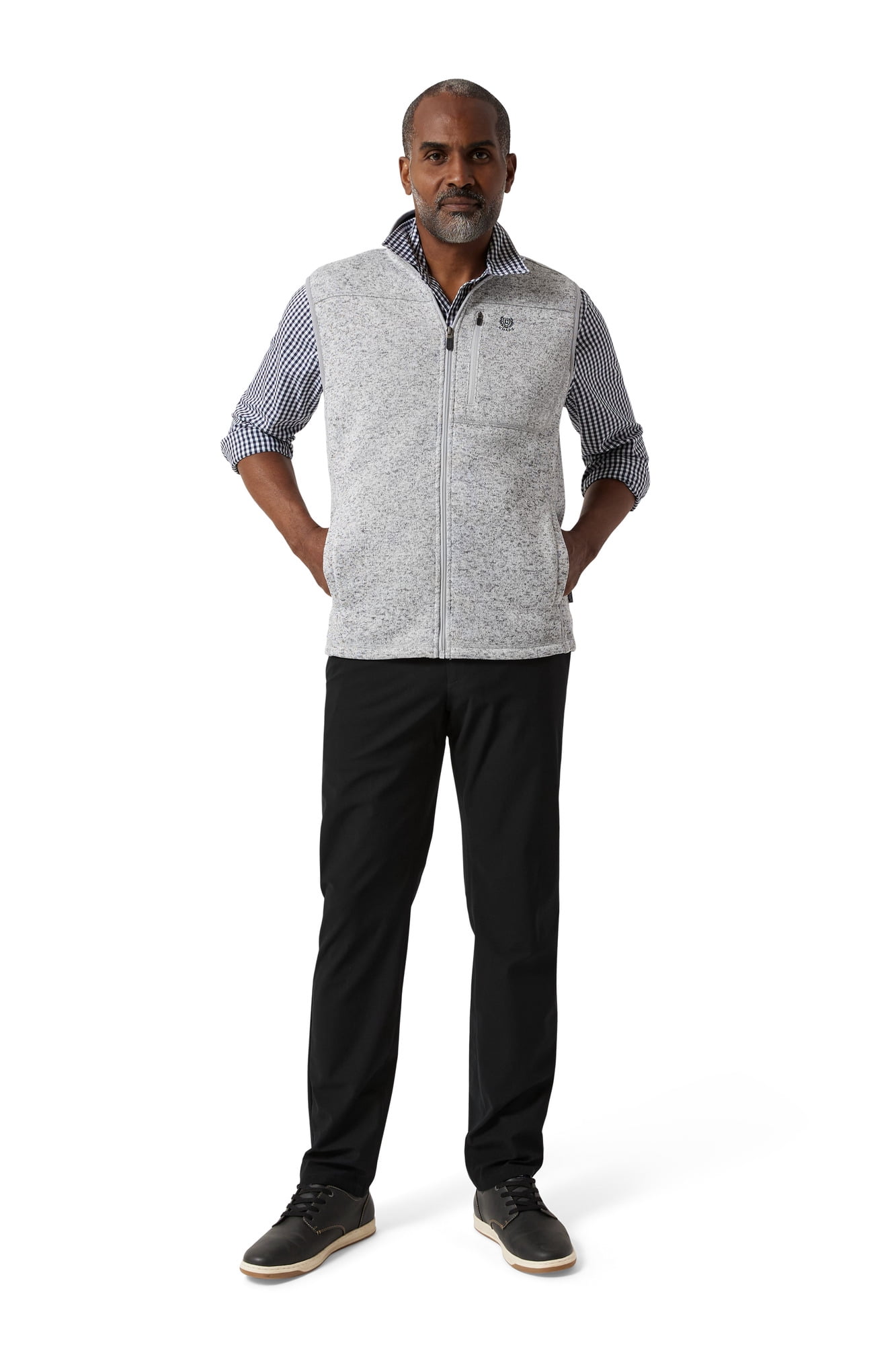 Chaps Men's & Big Men's Sweater Fleece Vest