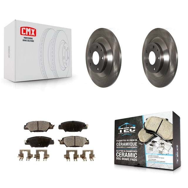 Transit Auto Rear Disc Brake Rotors and Ceramic Pads Kit for Car 2016-2024 Mazda CX-5 K8T-102078