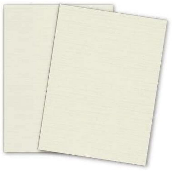 Via Natural 8-1/2-x-11 Linen Cardstock Paper 250-pk - 216 GSM (80lb Cover) PaperPapers Letter Size Card Stock Paper - Business, Card Making, Designers, Professional and DIY Projects