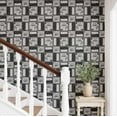 thumbnail image 3 of S4Sassy Modern Floral Paisley Panel Wallpaper- Black Wall Covering, 25" x 60" Self-Adhesive Textured Vinyl Wall Paper, Decorative Wallwrap, Easy DIY Walls Covering For Bedroom, Living Spaces, 3 of 9