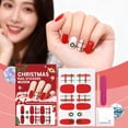 thumbnail image 6 of Christmas Nail Tips, Christmas False Nails, Removable Reusable Holiday Nail Stickers, Safe Non-Irritating Material, 6 of 9