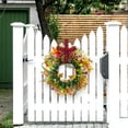 thumbnail image 5 of Pgyong Spring Wreath for Front Door with Frosted Greenery and Berries, All-Season Artificial Wreath for Indoor Outdoor Wall Holiday Decor, 5 of 6