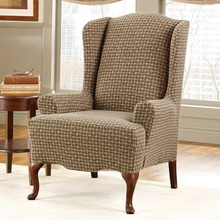Surefit Stretch Baxter Wing Chair Slipco Walmart