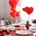 thumbnail image 4 of Juego de 20 manteles individuales y posavasos para San Valentín incluye 10 manteles individuales de amor 10 posavasos de corazón vinilo lavable decora, 4 of 6