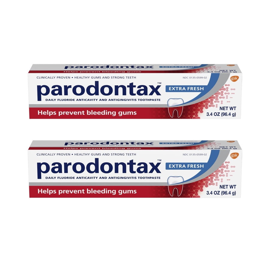 Pack of 2 Parodontax Bleeding Gums Toothpaste, Extra Fresh, 3.4 Ounce