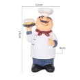 thumbnail image 2 of Chef Figurine Kitchen Resin Figure Ornament Figurines Tabletop Statue Restaurant Fat Toy Italian Desktop Sculpture Decor, 2 of 9