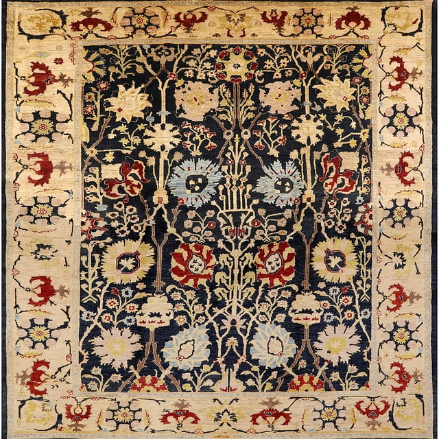 Ahgly Company Tapis d'Intérieur Lavable en Machine Carré Industriel Moderne Marron, 5 Pieds Carré