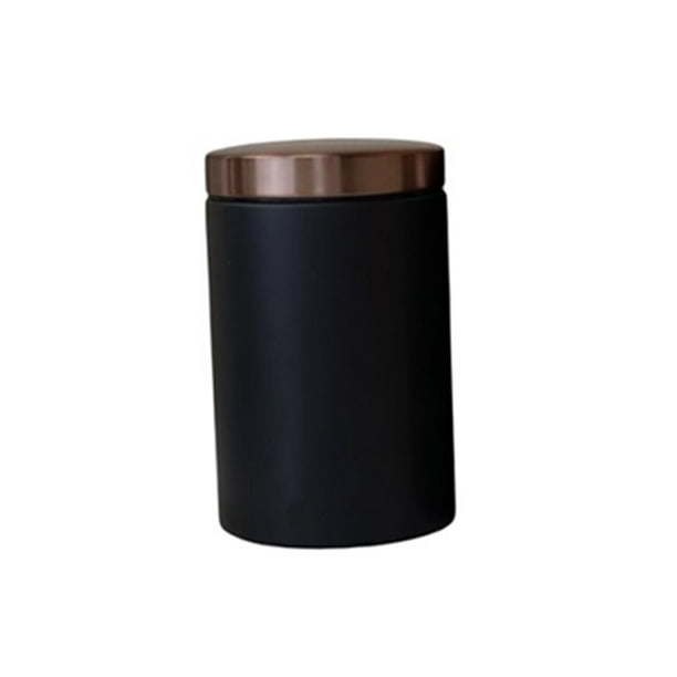 Juego de 3 uds de botes para té, azúcar, nueces secas, café, botellas de almacenamiento, bote de comida de hierro, encimera de cocina, Almacenamiento y organización del hogar Negro/Pequeño Toystoory HA066726-02