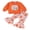 Orange, variant on Toddler Girls Halloween Outfits Letter Print Long Sleeve Sweatshirt and Pumpkin Print Flare Pants Set 2 Piece Clothes