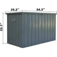 Domi Outdoor Deck Box 200 Gallon, Waterproof Lockable Steel Outdoor