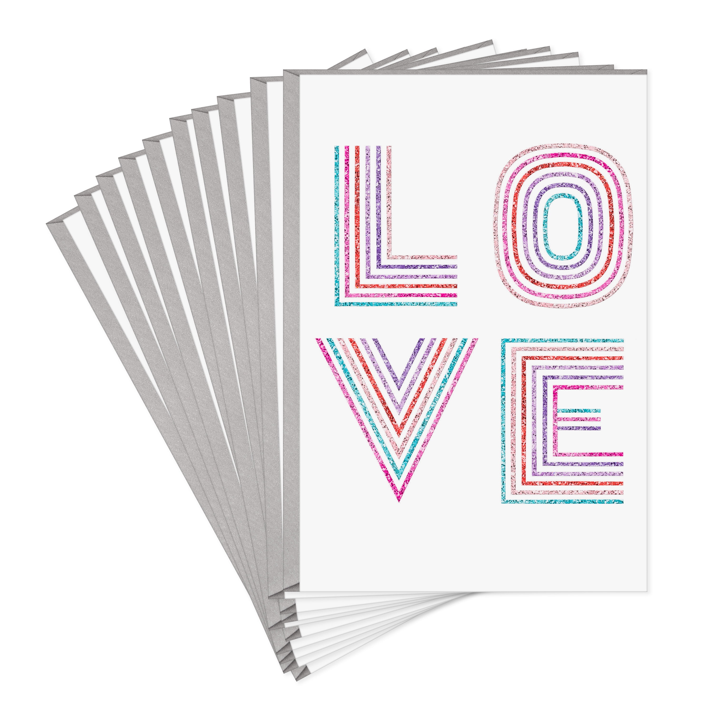 Hallmark Valentines Day Cards 6 Pack With Envelopes ~ Box of Chocolates