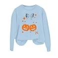 thumbnail image 4 of Chandail Sans Capuche d'Halloween pour Femme, Chandail Imprimé à Manches Longues, Col Rond, Haut Décontracté d'Automne, Mode, Confortable, Coupe Ample, Taille : M, 4 of 4