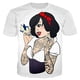 thumbnail image 2 of Disney Prinzessin Punk camiseta Sommer Streetwear Unisex camisetas 3d Printe Neuheit Mode Männer Kleidung Hip Hop Casual Top xuanjing unisex, 2 of 2