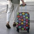 thumbnail image 3 of Colorful Animal Footprints Luggage Cover Fashion Suitcase Cover Baggage Covers Fit 25-28 Inch Luggage (Go Travel), 3 of 5
