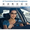 thumbnail image 2 of Wiher Smart Glasses with AI Translation, Bluetooth Audio Sunglasses with Photochromic Lenses, Voice Assistant, Real-Time Translation, Supports 144+ Languages, Great for Business, Travel Silver, 2 of 8