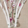 thumbnail image 6 of Levmjia Womens Floral Lace Lingerie Set Sheer Mesh Embroidered Adjustable Spaghetti Strap Wireless Bra And Panty Outfit Night Date Bedroom Daily, 6 of 8