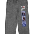 thumbnail image 2 of E.T. I Heart E.T. Men's Gray Heather Sleep Pajama Pants-Small, 2 of 5