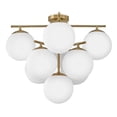 thumbnail image 3 of 84201LCB Lark Julep - 45W 9 LED Large Flush Mount-19.5 Inch Tall and 24 Inch Wide-Lacquered Brass Finish, 3 of 11