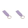 thumbnail image 3 of Riwesomey Llavero de motocicleta, fácil de usar y adecuado para hombres y mujeres, llavero de aro, llavero, llavero, regalo, anillo de plata Anillo Plata Violeta 2piezas, 3 of 6