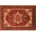 thumbnail image 1 of Ahgly Company Indoor Rectangle Oriental Orange Industrial Area Rugs, 2' x 5', 1 of 4