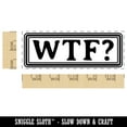 thumbnail image 2 of WTF What the F Border Outline Self-Inking Rubber Stamp Ink Stamper for Business Office - Fuchsia Ink - Large 2-2/4 Inch, 2 of 7